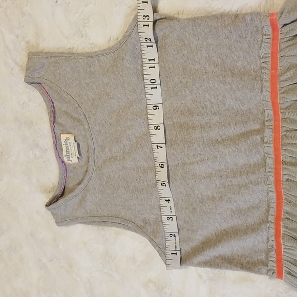 Johnnie B by Boden Girls Dress Sleeveless Tulle Size 11/12 Gray - Picture 9 of 9